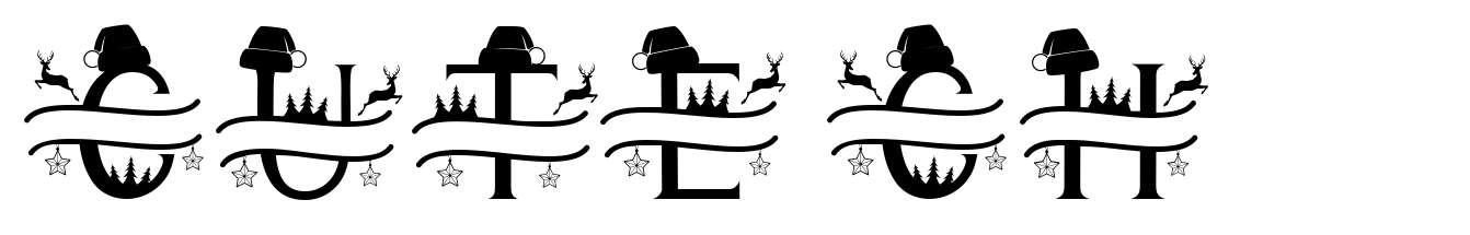 Cute Christmas Monogram Monogram image